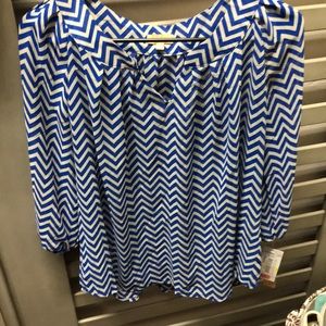 Chevron print blouse